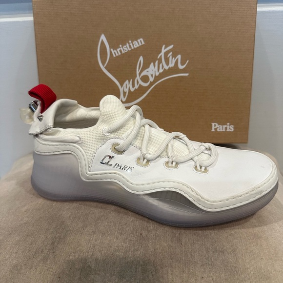 Christian Louboutin Shoes - Christian Louboutin White and Red Sneakers